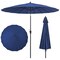 Costway 9 FT Patio Round Market Umbrella with Push Button Tilt, Crank Handle, Vented Top Tan/Navy/Wine/Turquoise